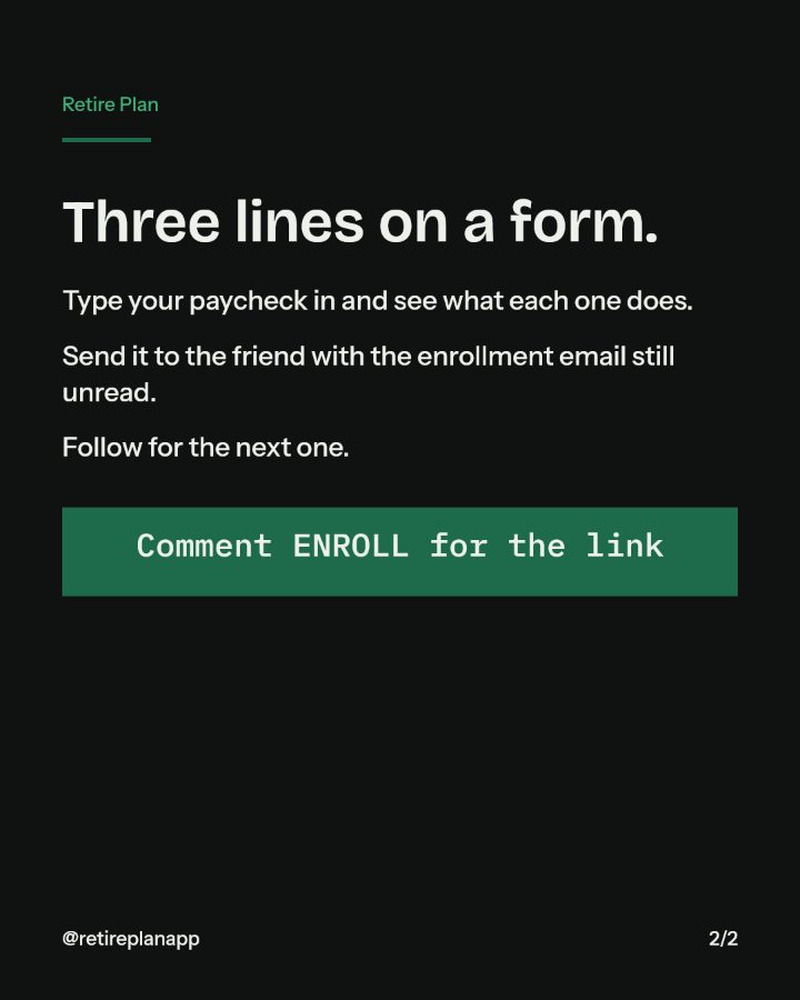 Slide 2 of 2: Three lines on a form.
