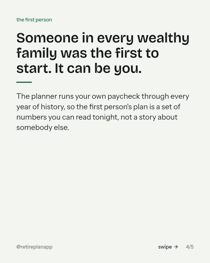 Slide 4 of 5: Someone in every wealthy family was the first to start. It can be you.