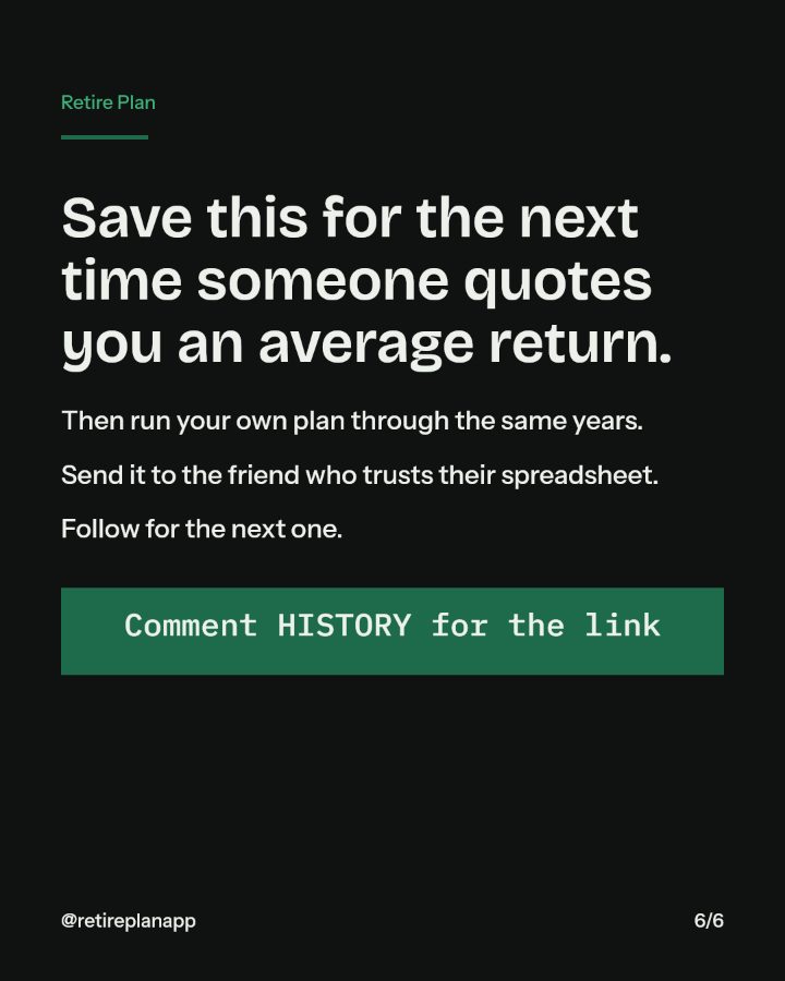 Slide 6 of 6: Save this for the next time someone quotes you an average return.