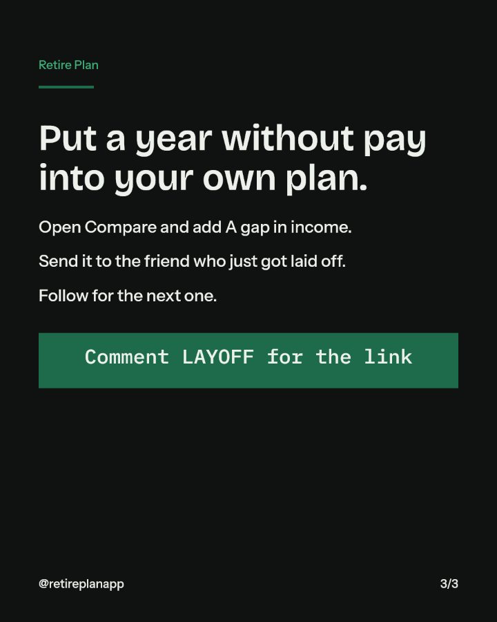 Slide 3 of 3: Put a year without pay into your own plan.