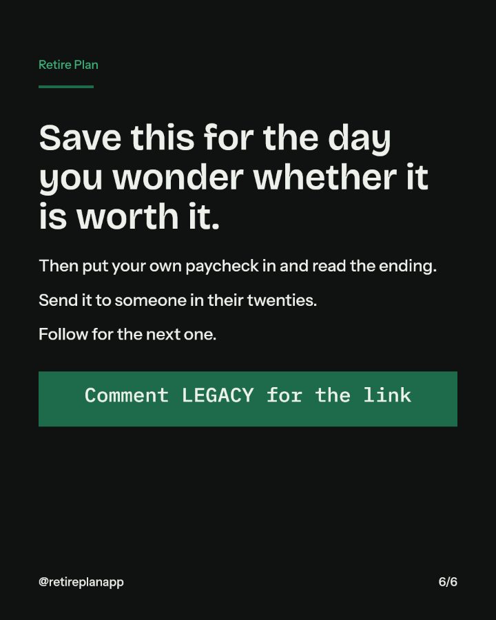 Slide 6 of 6: Save this for the day you wonder whether it is worth it.
