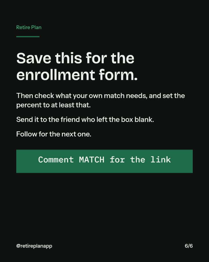 Slide 6 of 6: Save this for the enrollment form.