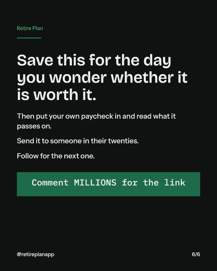 Slide 6 of 6: Save this for the day you wonder whether it is worth it.