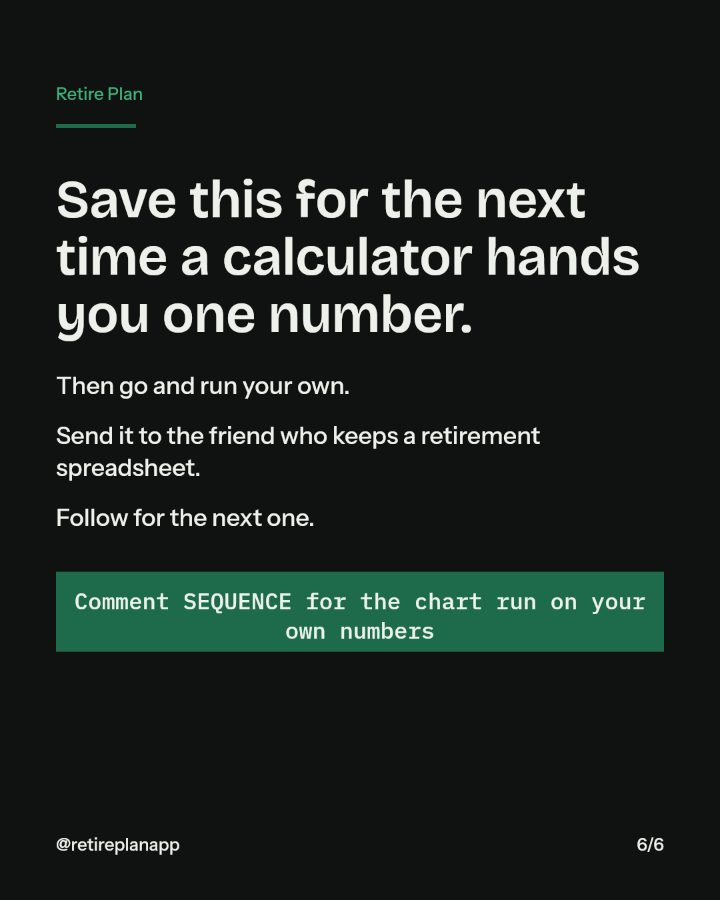 Slide 6 of 6: Save this for the next time a calculator hands you one number.