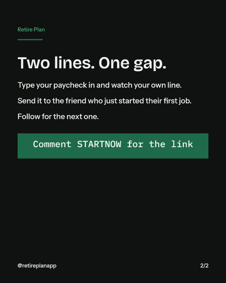 Slide 2 of 2: Two lines. One gap.