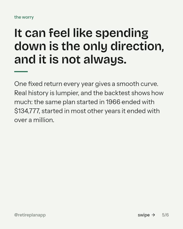 Slide 5 of 6: It can feel like spending down is the only direction, and it is not.